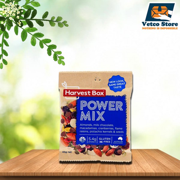 Snack Trail Mix đủ loại hạt Harvest Box 45g